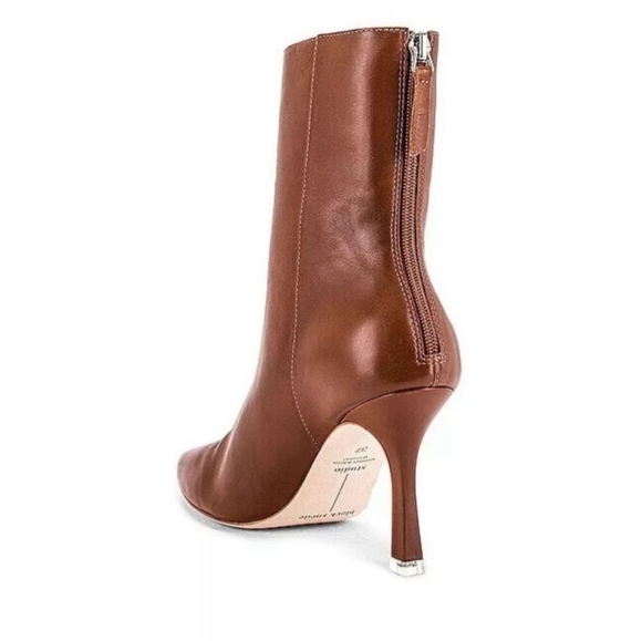 Black Suede Studio Laura Boots in Cognac - Picture 2 of 11